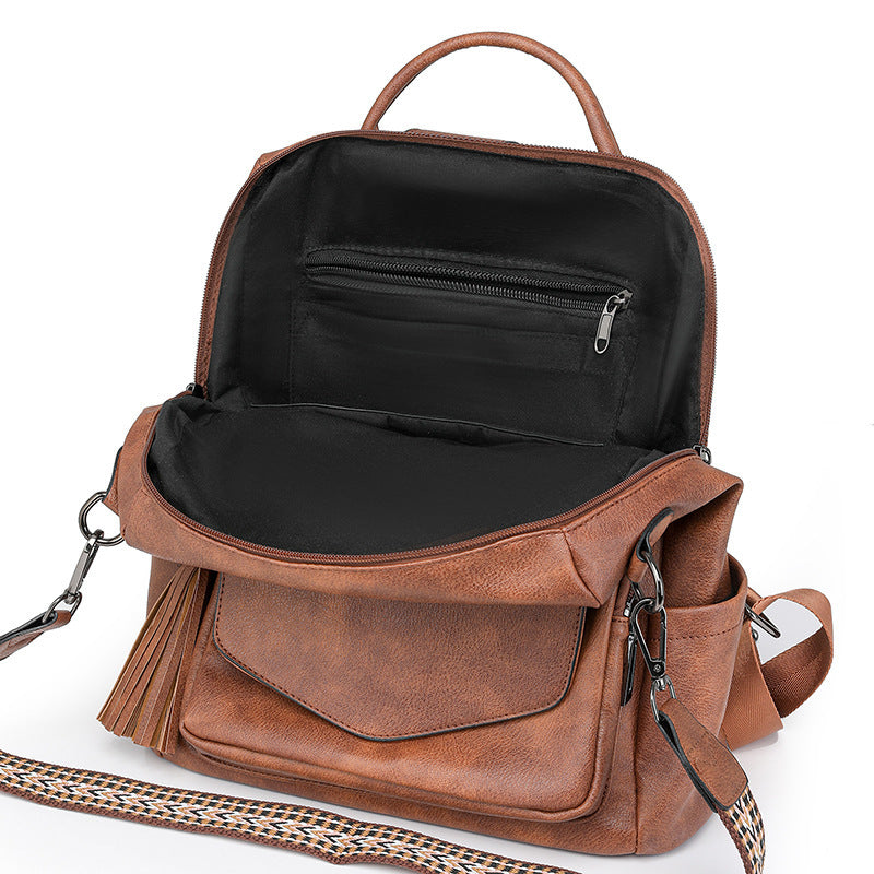 Kali | Leather Backpack with Multiple Pockets