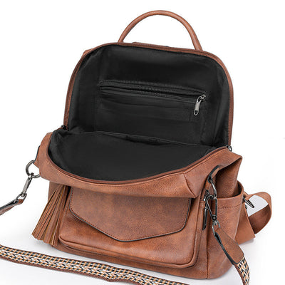 Kali | Leather Backpack with Multiple Pockets