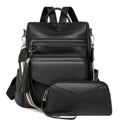 Kali | Leather Backpack with Multiple Pockets