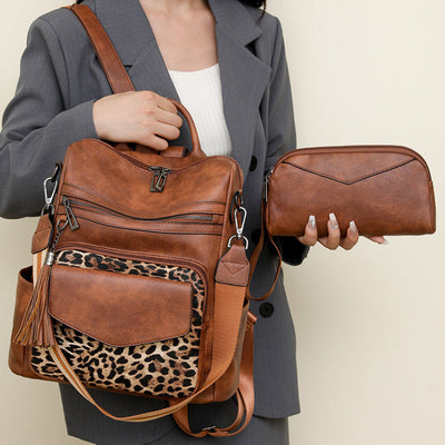 Kali | Leather Backpack with Multiple Pockets