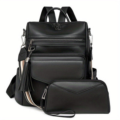 Kali | Leather Backpack with Multiple Pockets