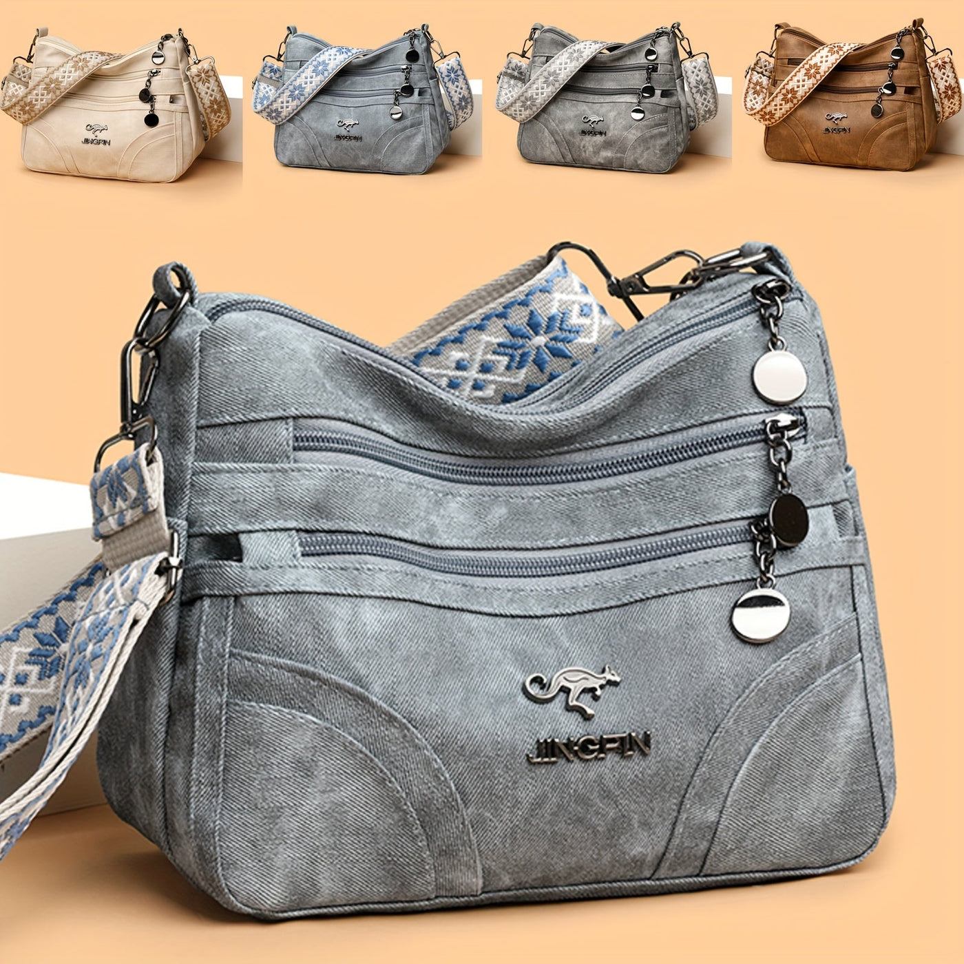 Kaori | Casual Denim Shoulder Bag