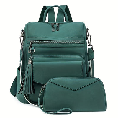 Kali | Leather Backpack with Multiple Pockets