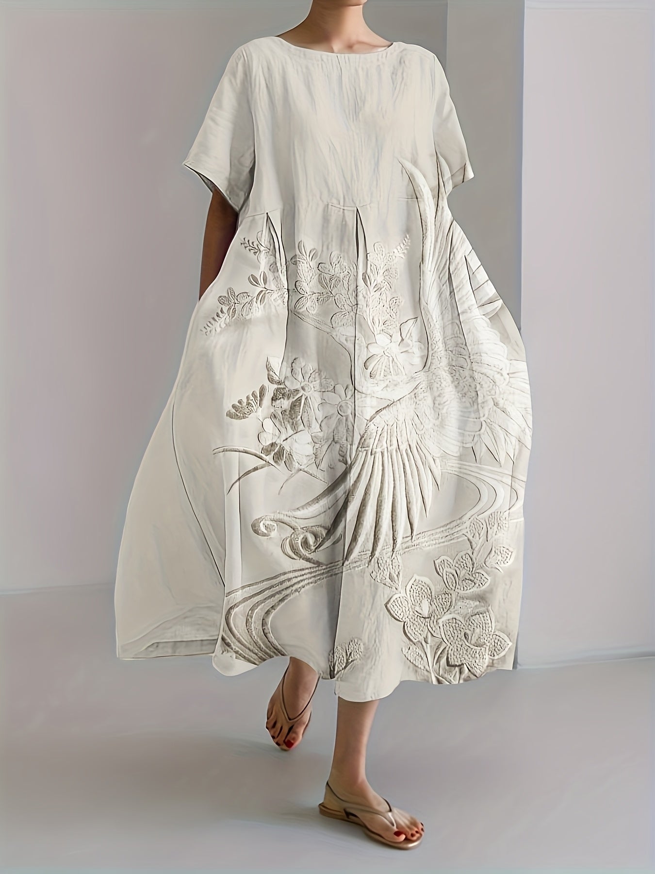Naia | Embroidered Elegance Dress