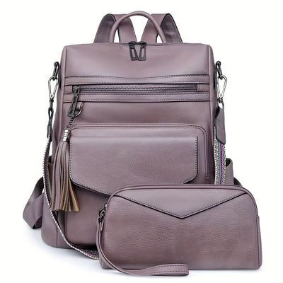 Kali | Leather Backpack with Multiple Pockets