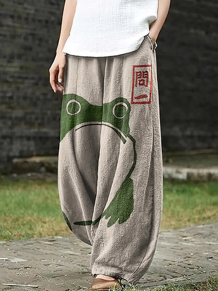 Zarina | Frog Playfulness Pants