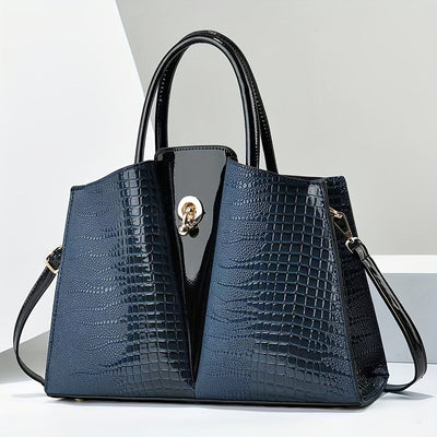 Kayla | Elegant mule bag with crocodile pattern