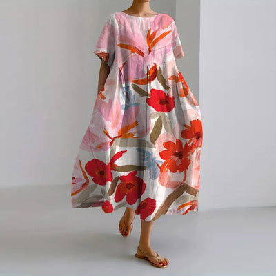 Valentina | Elegant Floral Viscose Dress