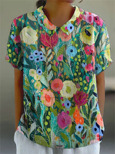 Lila | Sunburst Patchwork Shirt