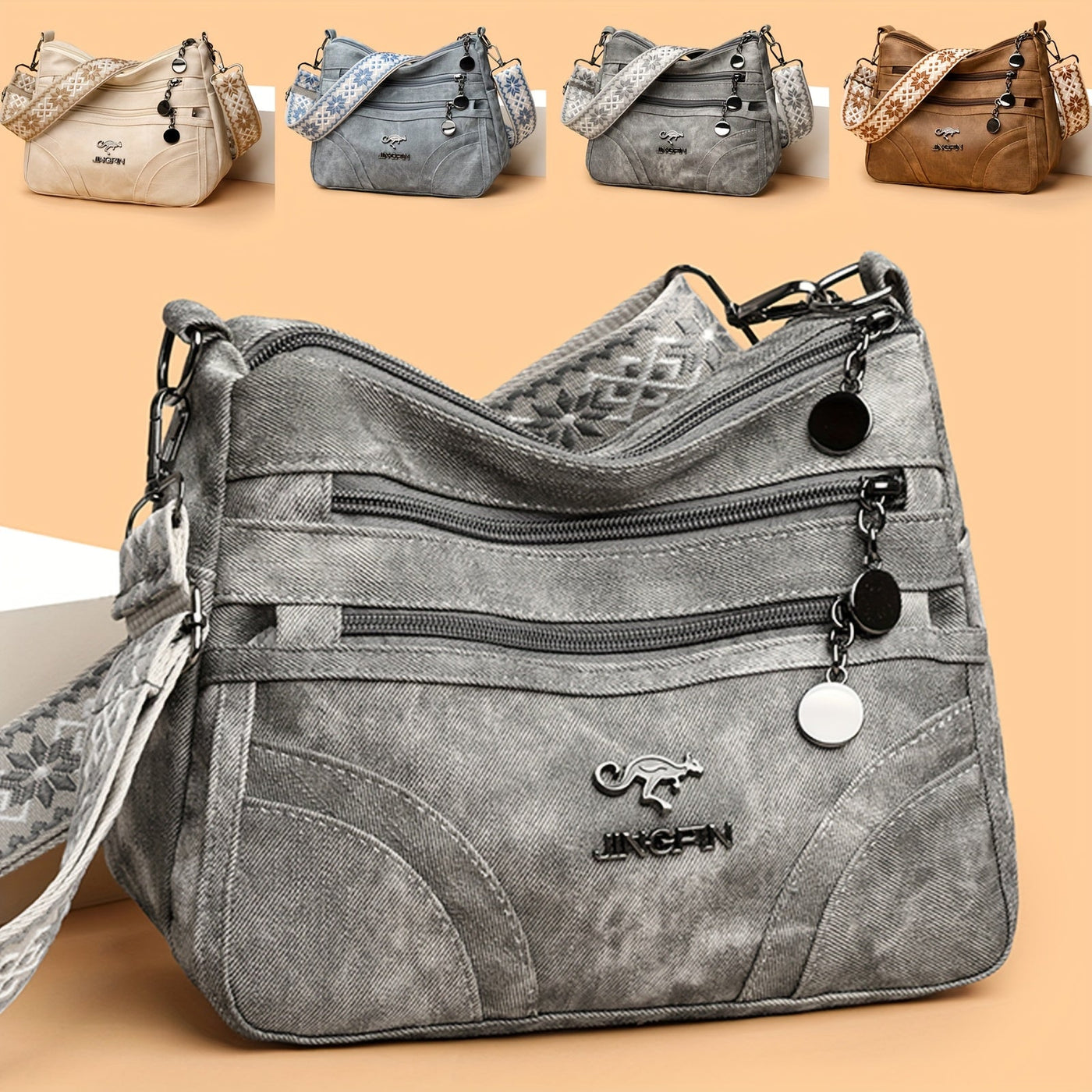 Kaori | Casual Denim Shoulder Bag