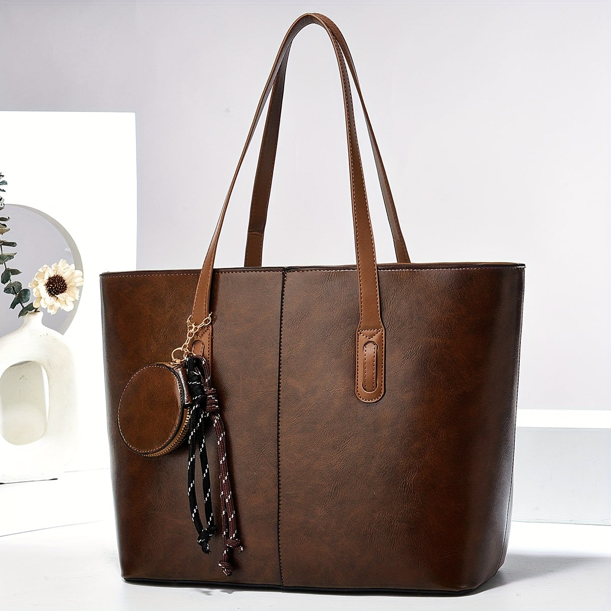 Kim | Two-Tone Tote Bag