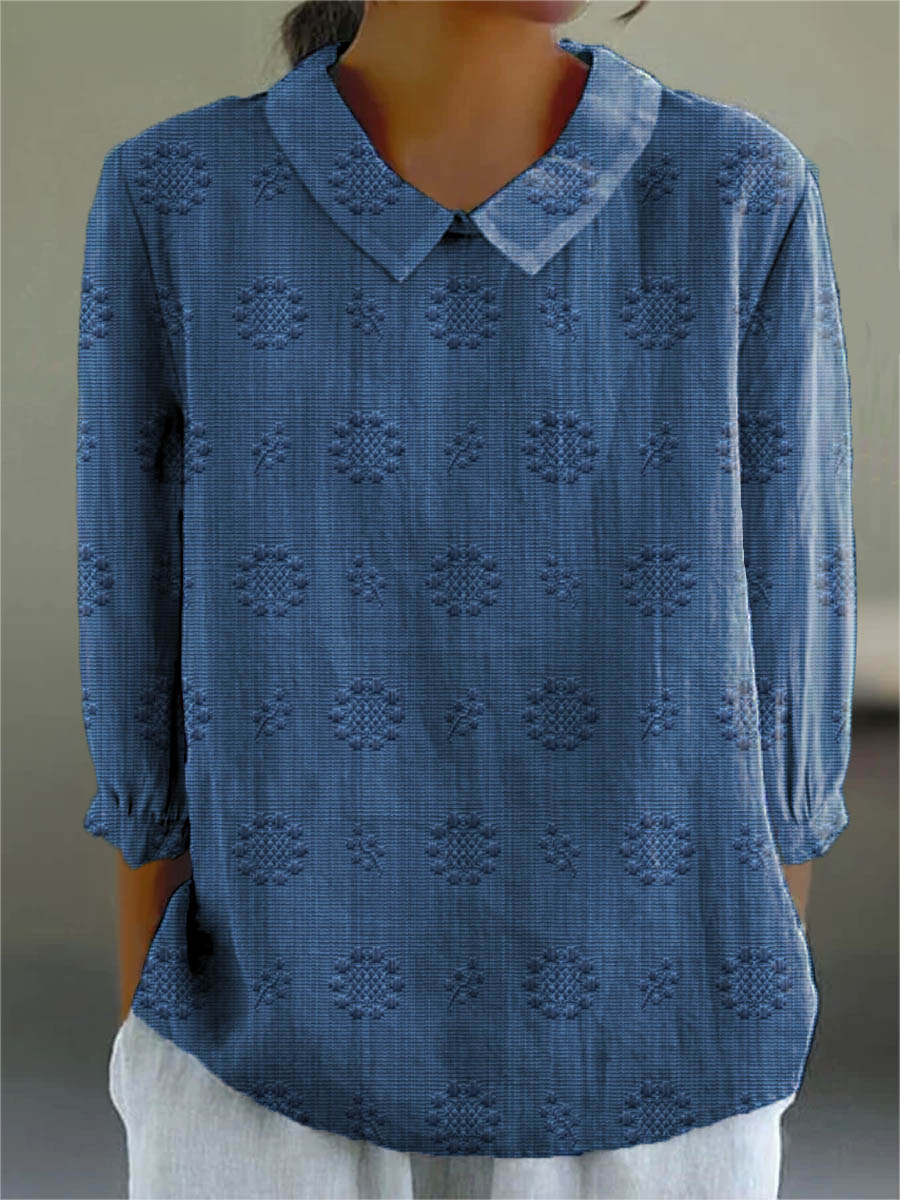 Julia | Floral Embroidery Blouse