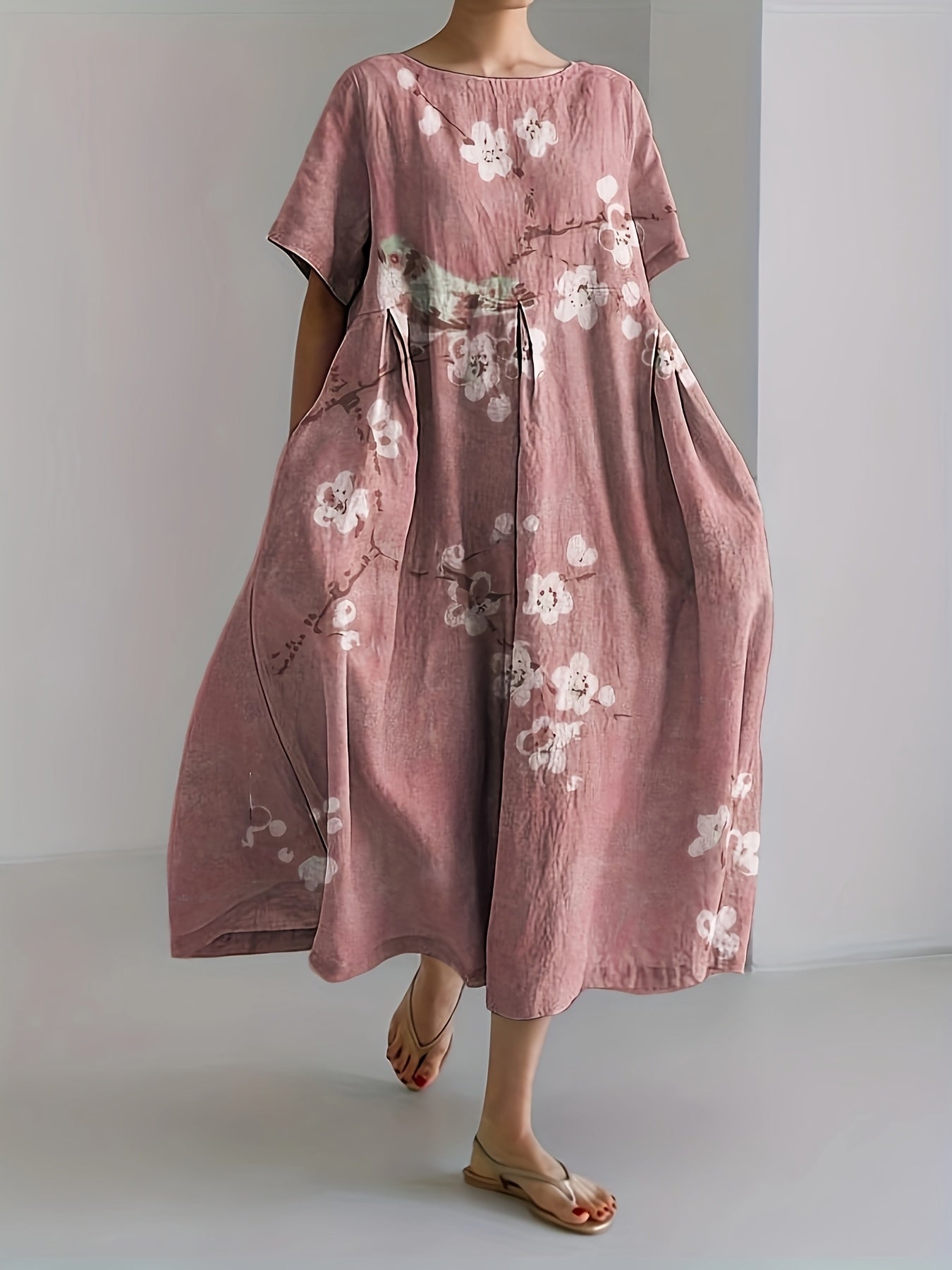 Lena | Blush Blossom Dress