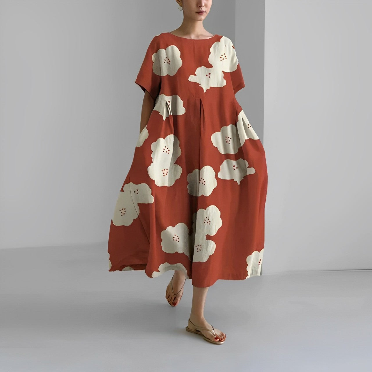 Capucine | Floral Viscose Bohemian Dress