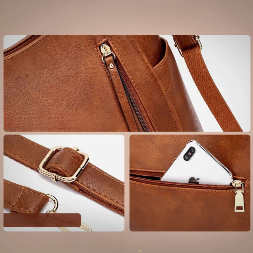 Selma | Leather Bucket Bag