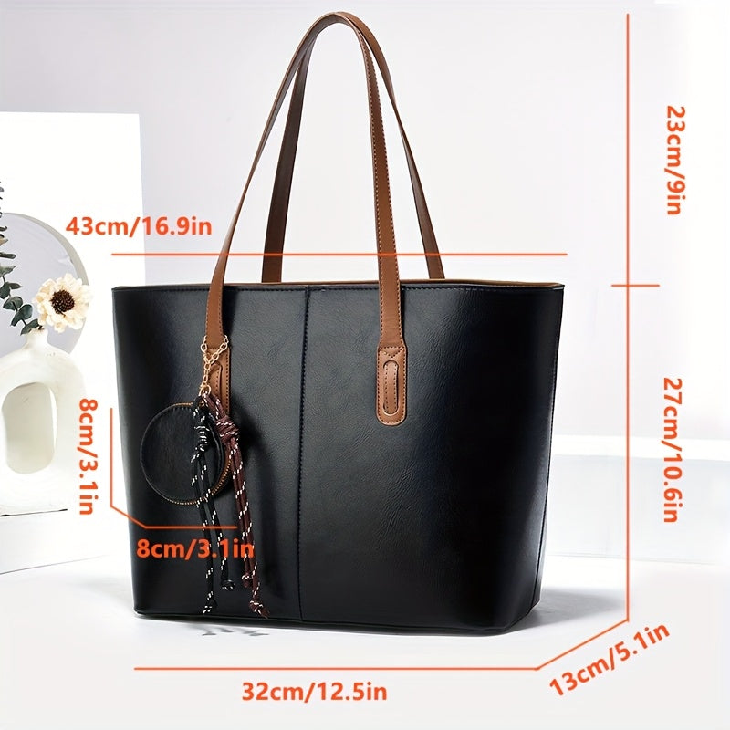 Kim | Two-Tone Tote Bag