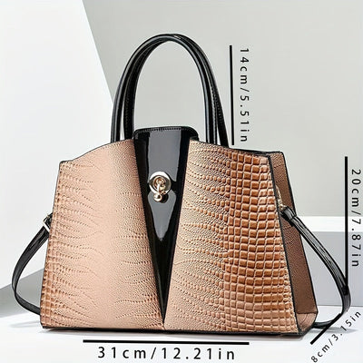 Kayla | Elegant mule bag with crocodile pattern