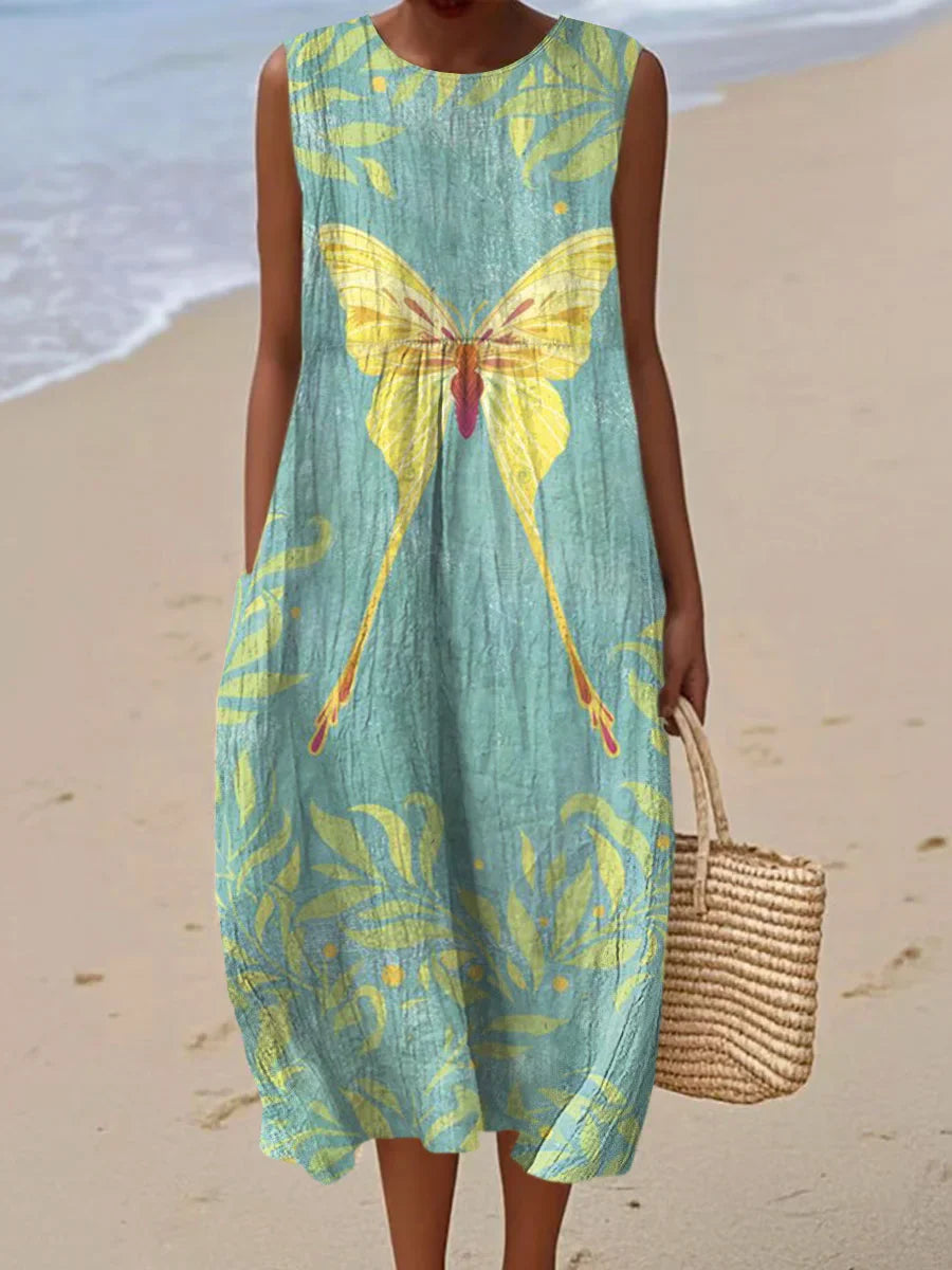 Tara - Sleeveless Summer Pocket Dress