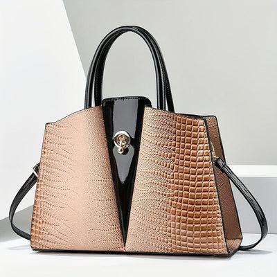 Kayla | Elegant mule bag with crocodile pattern