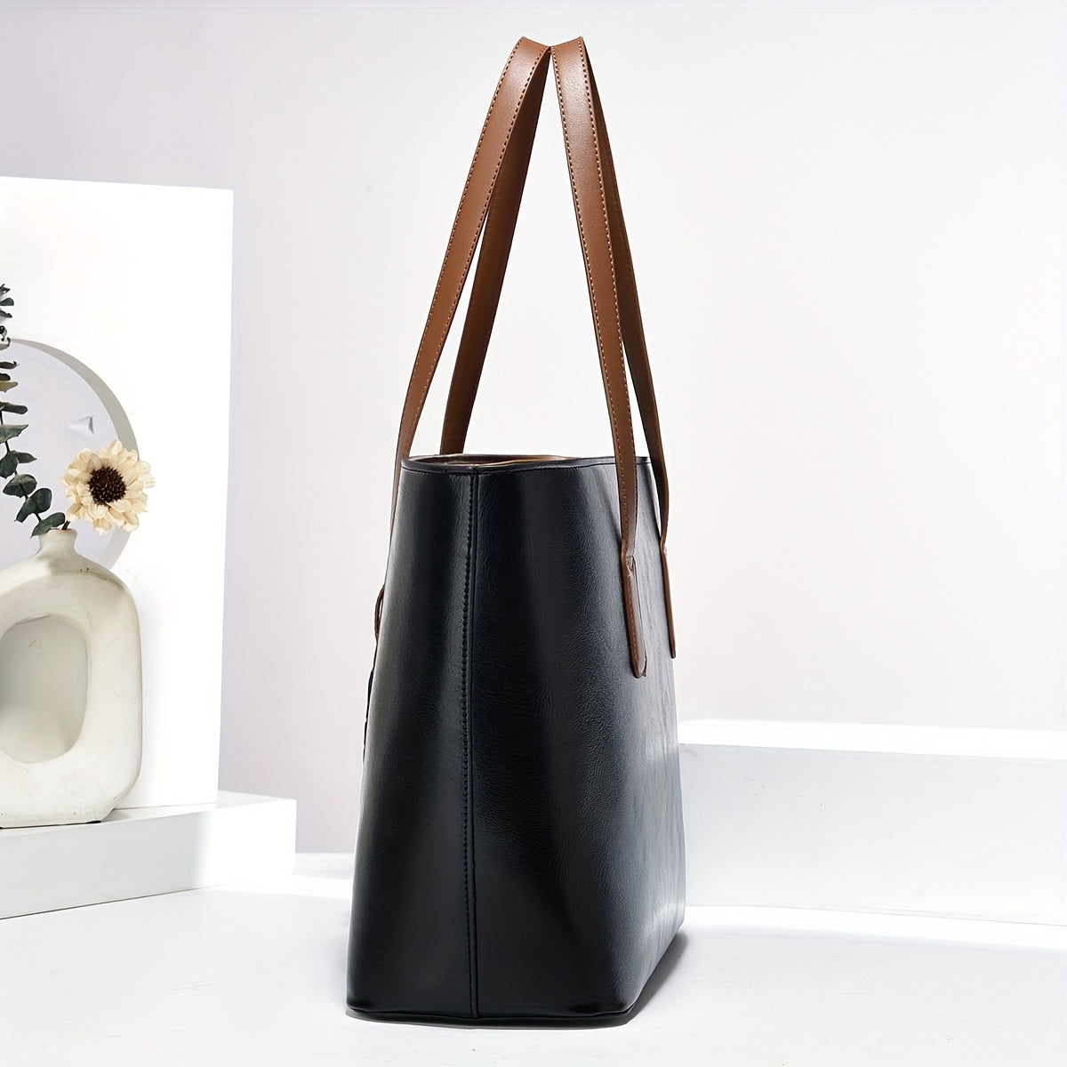 Kim | Two-Tone Tote Bag