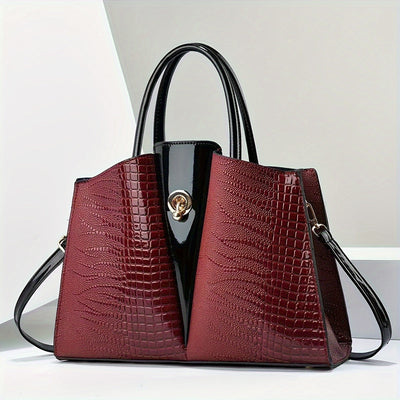 Kayla | Elegant mule bag with crocodile pattern
