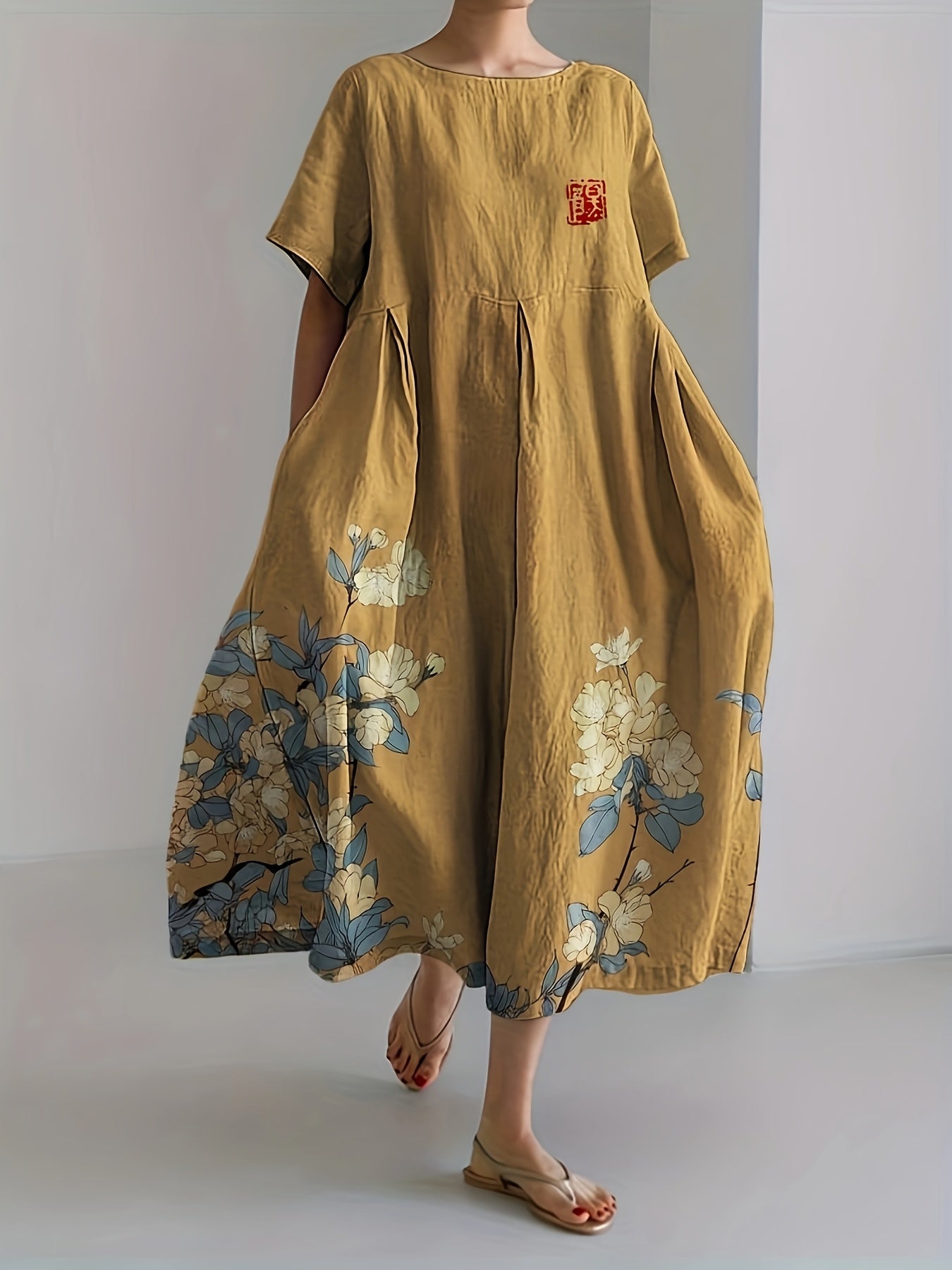 Seline | Midi Golden Flower