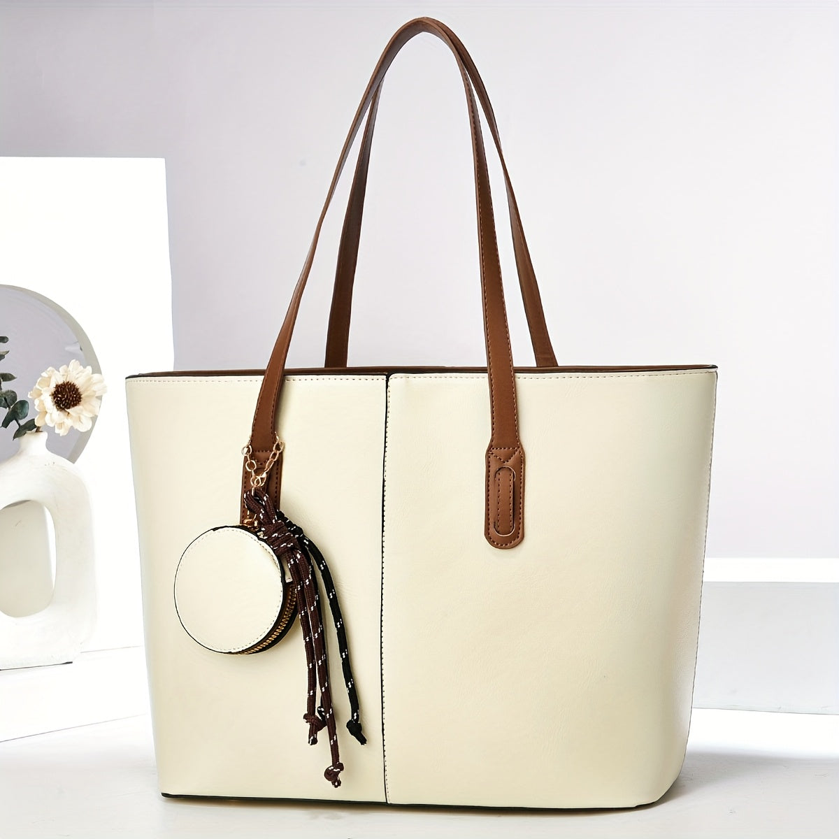Kim | Two-Tone Tote Bag