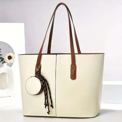 Kim | Two-Tone Tote Bag