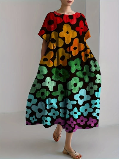 Meral | Rainbow Garden Dress