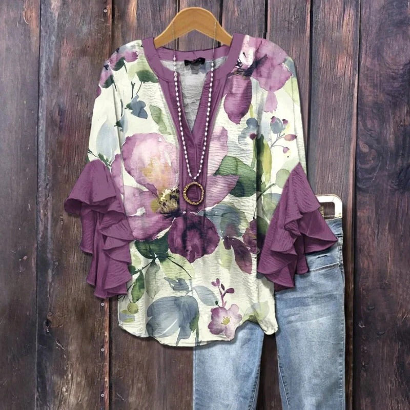 Summer | Ruffle Sleeve Blouse
