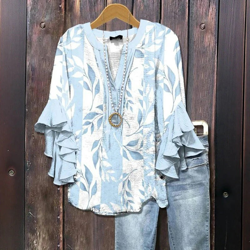 Alexa  | Ruffle Sleeve Blouse