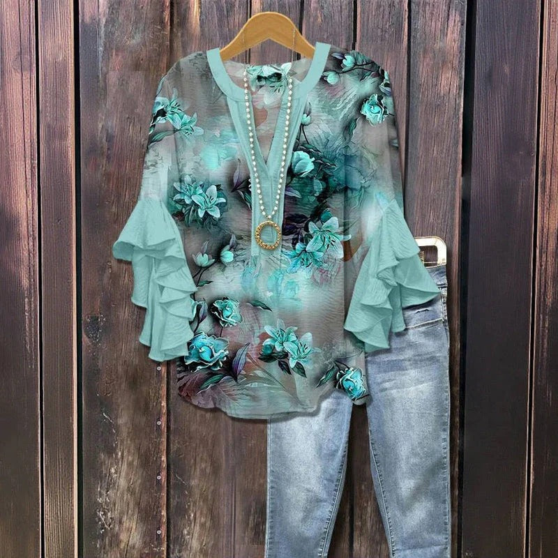 Anna | Ruffle Sleeve Blouse